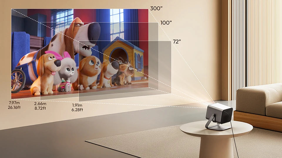 BYINTEK R90 Max Magic 4 Max Full HD 1080P Projector 4K Google TV 11.0  DLP 2200 ANSI Lumens 3D 4K Supported