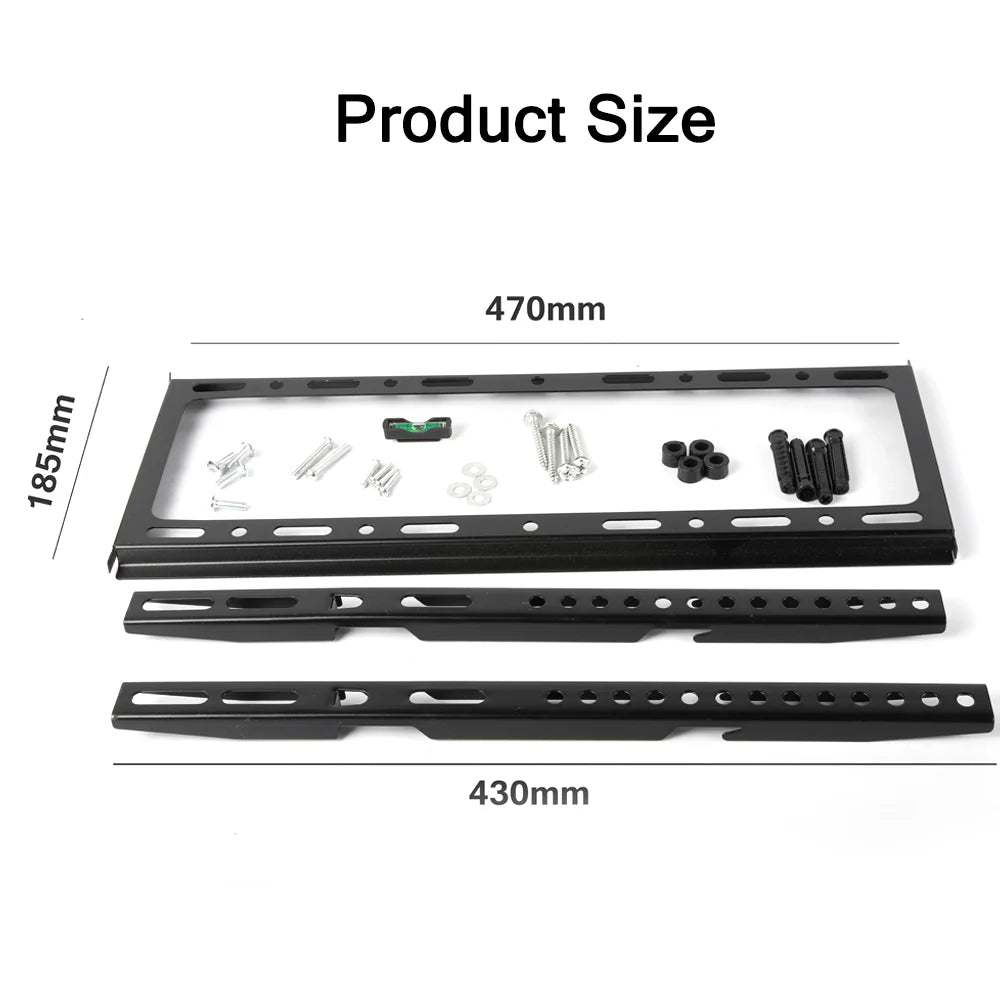 32-60 inch TV Wall Mount Bracket Universal Flat Panel TV Frame Adjustable TV Mount Monitor Holder with Level for LCD LED Monitor