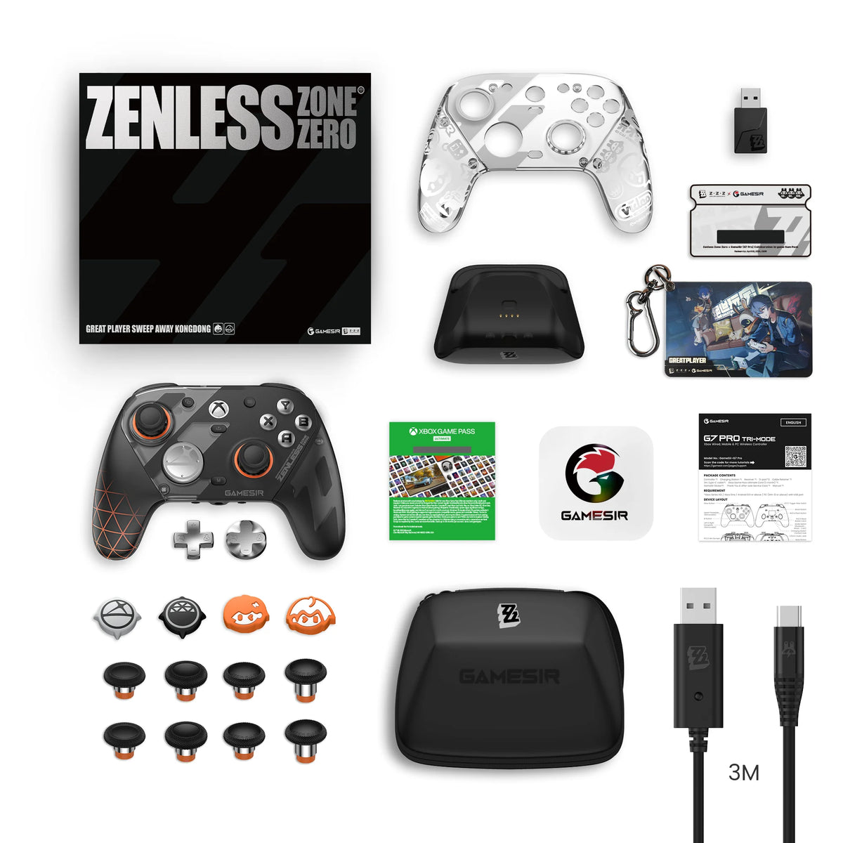 GameSir G7 Pro Zenless Zone Zero Wireless Xbox Gaming Controller – Charging Dock, TMR Joytick, Hall Effect Trigger, Gyro