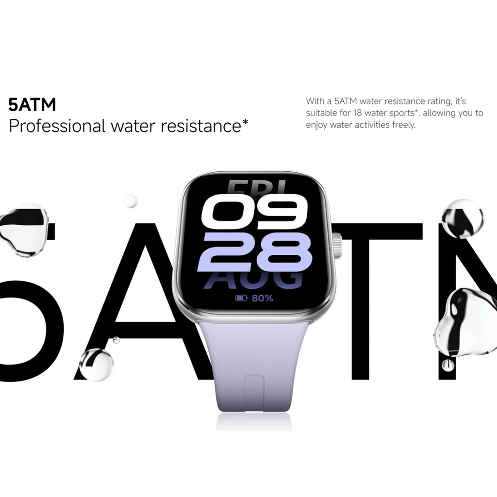Xiaomi Redmi Watch 5 2.07" AMOLED 24 days Battery Life Bluetooth Calling 150+ Sports Mode Heart Rate Sleep Tracking 5ATM GPS