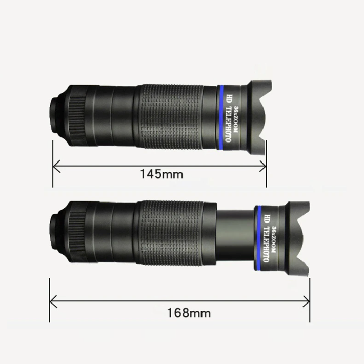 Kit de lentes para teléfono móvil Dragon 36X con trípode