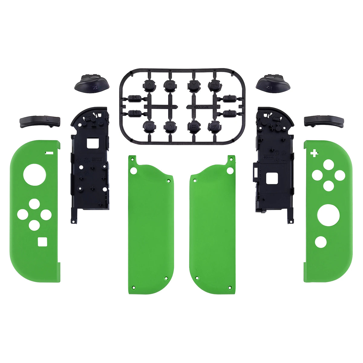 eXtremeRate DIY Replacement Shell Case for NS Switch & OLED JoyCon, Custom Controller Housing Cover With Full Set Buttons