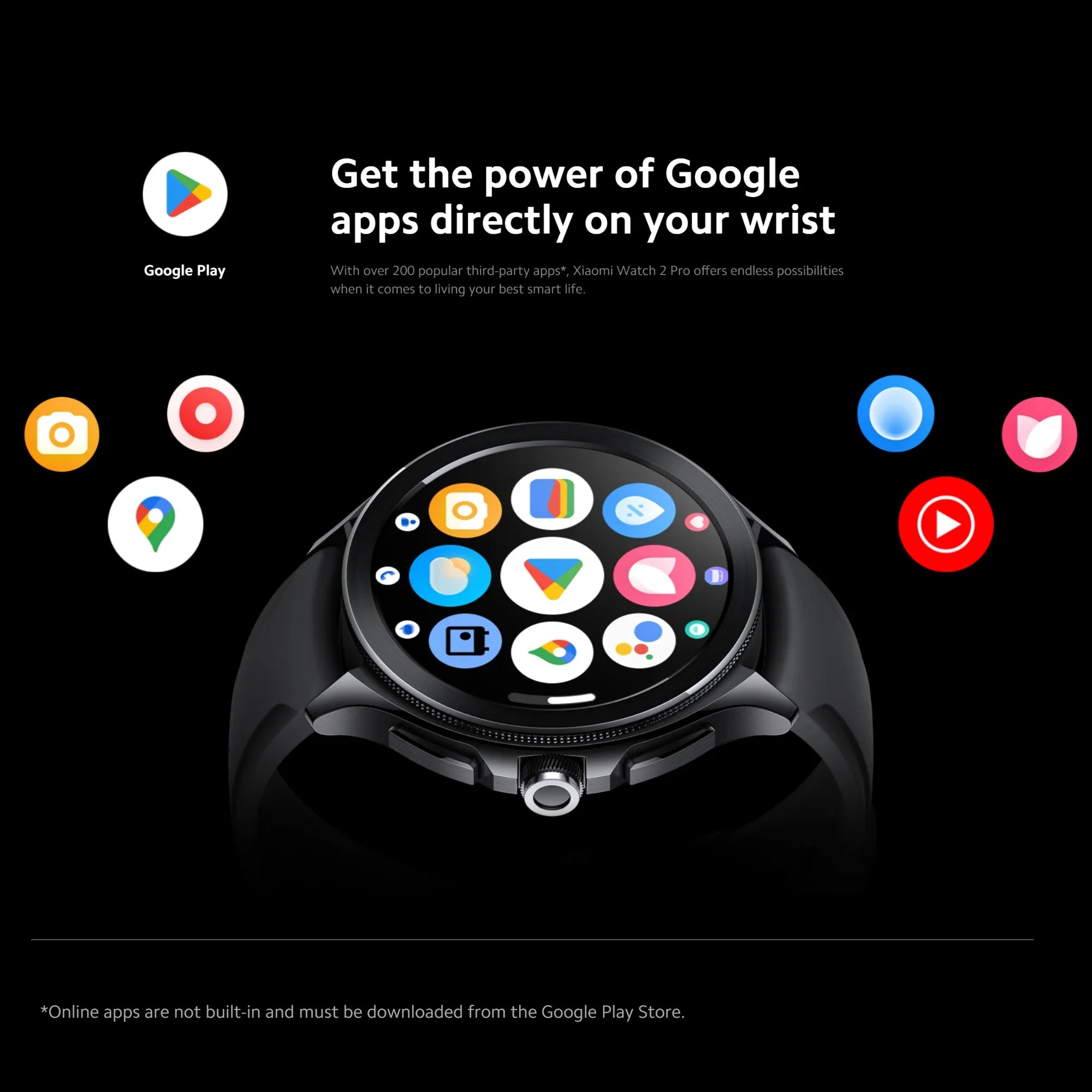 Xiaomi Watch 2 Pro, 2GB 32GB 1.43" AMOLED Display 326 PPI 150+ Sports Modes Qualcomm Snapdragon W5+ Gen 1 Magnetic Charge 54.5g