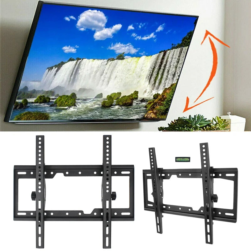 LED LCD TV Wall Mount Bracket Tilt Adjustable Strengthen TV Support 32-65inch Full Motion Wall Mount TVs Swivel Tilt Horizontal