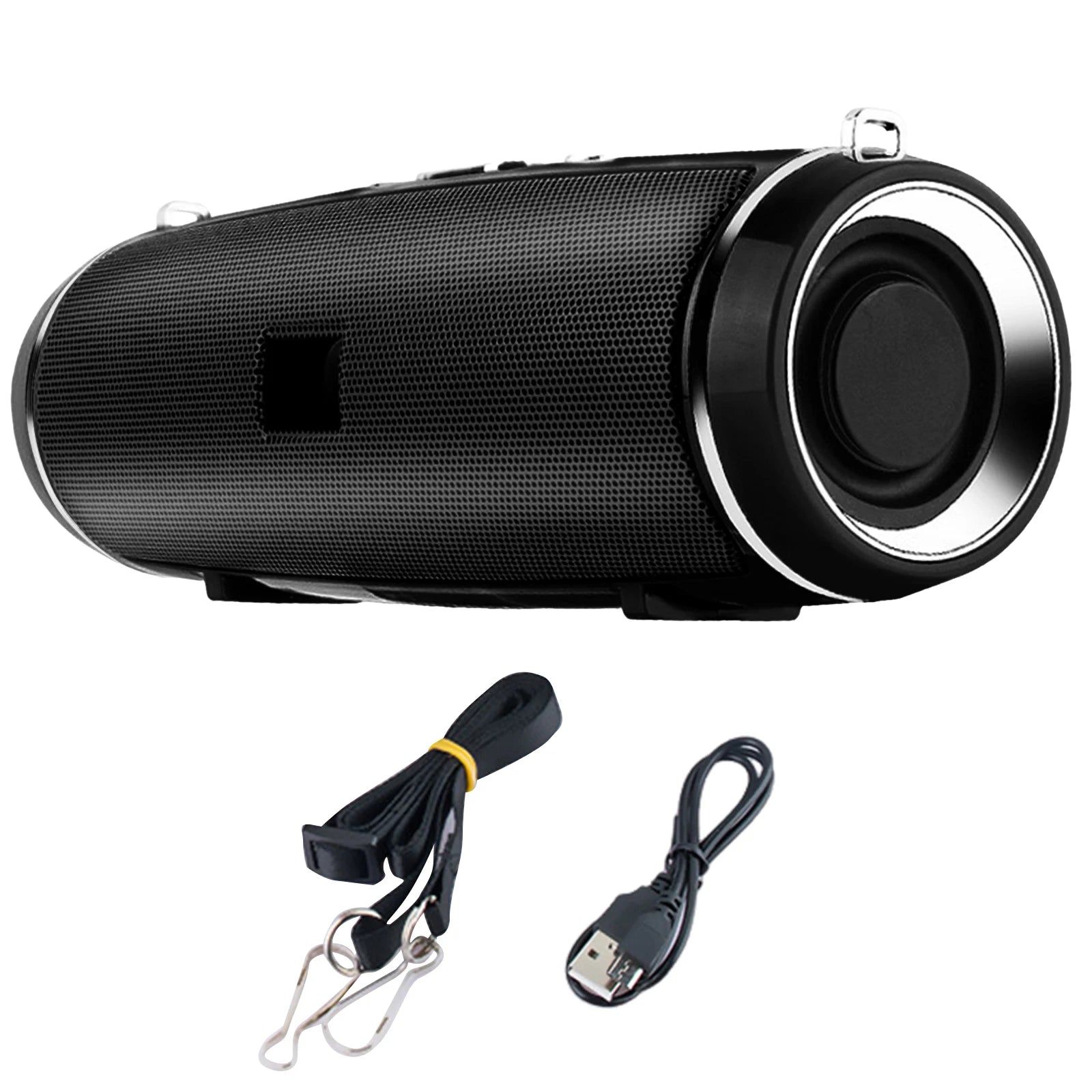 Ultra Loud Wireless Speaker with Shoulder Strap Full-Range Speakers Rechargeable Speaker Boombox for Outdoor Beach Pool Jobsite