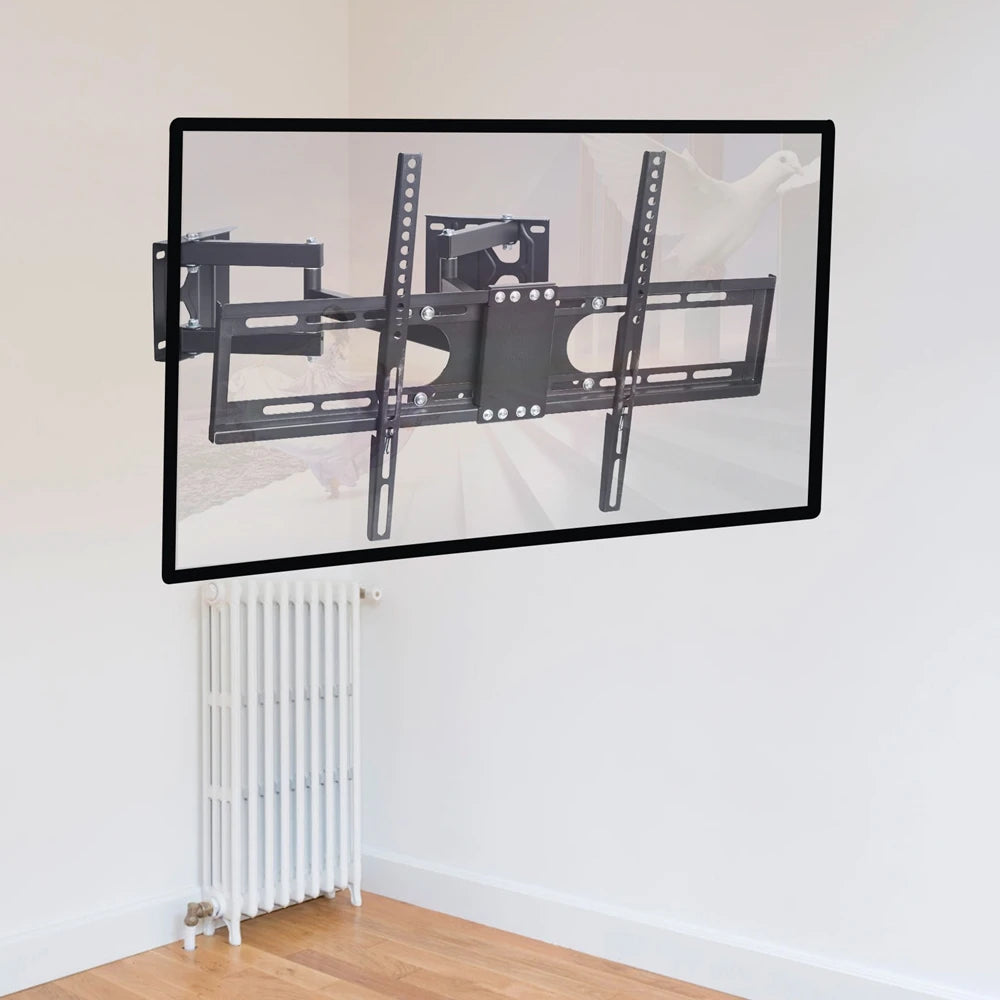 Corner TV Bracket Tilt and Swivel TV Wall Bracket Articulating Arm Full Motion TV Mount for 32-65 inch LCD Wall-mounted TV Stand