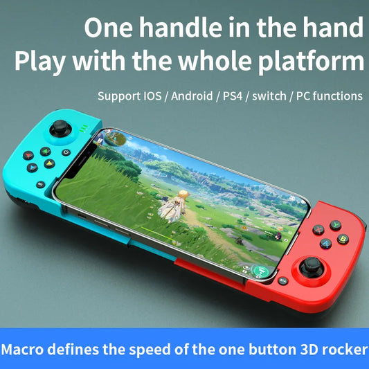 Type-C Telescopic Mobile Phone Gamepad Bluetooth-compatible 5.0 Wireless Game Controller Joystick for PUBG for NSSwitch forPS4