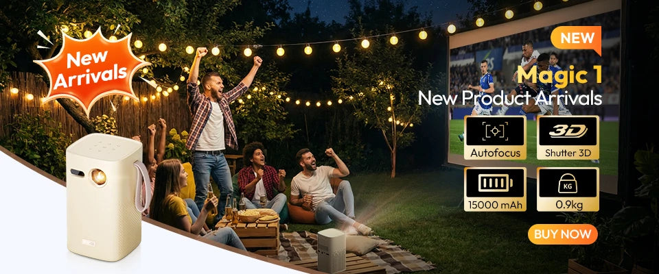 BYINTEK R90 Max Magic 4 Max Full HD 1080P Projector 4K Google TV 11.0  DLP 2200 ANSI Lumens 3D 4K Supported