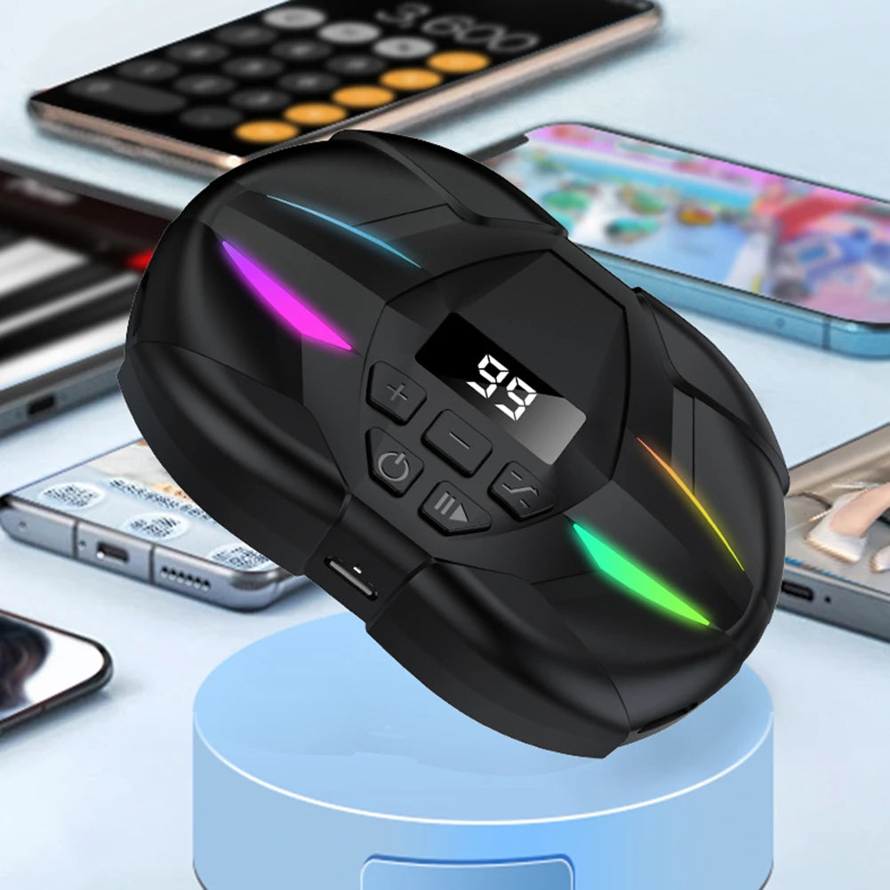 Mobile Phone Screen Auto Clicker with Digital Display & RGB Light Phone Auto Clicker for Games Live Broadcasts Deal Reward Tasks