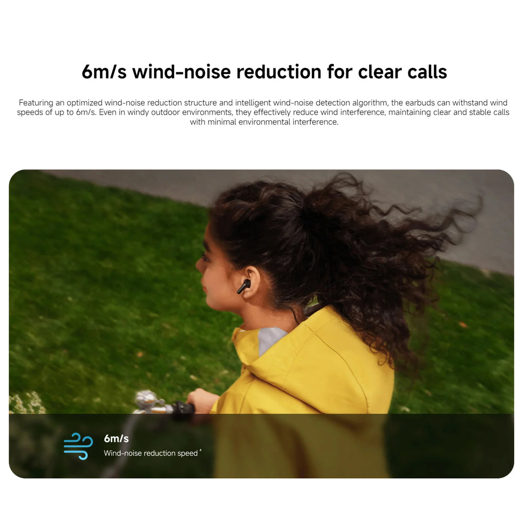 Xiaomi Redmi Buds 8 Active Global Version Dual-mic AI Noise Reduction 37 Hours Long Battery Life 6m/s Wind Noise Cancellation
