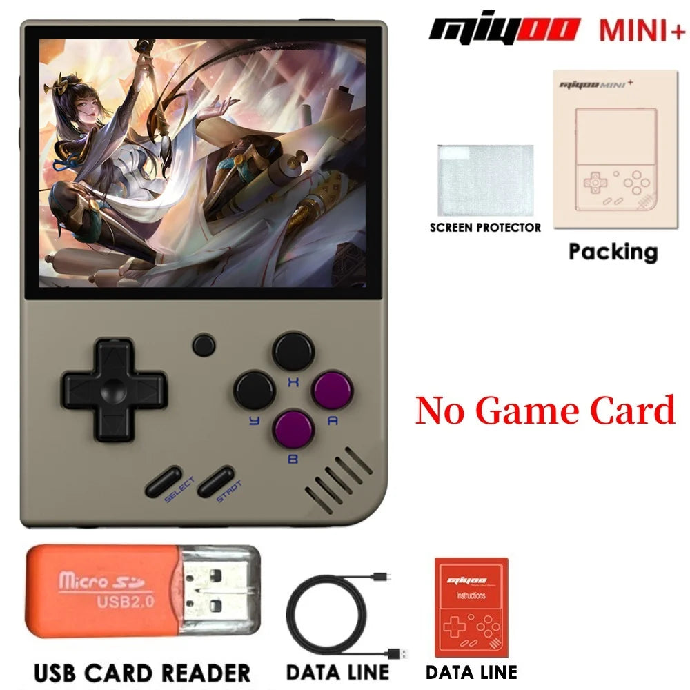 MIYOO Mini Plus Portable Retro Handheld Game Console V2 Mini+ 3.5 Inch IPS Screen Classic Video Game Console Linux System Gift