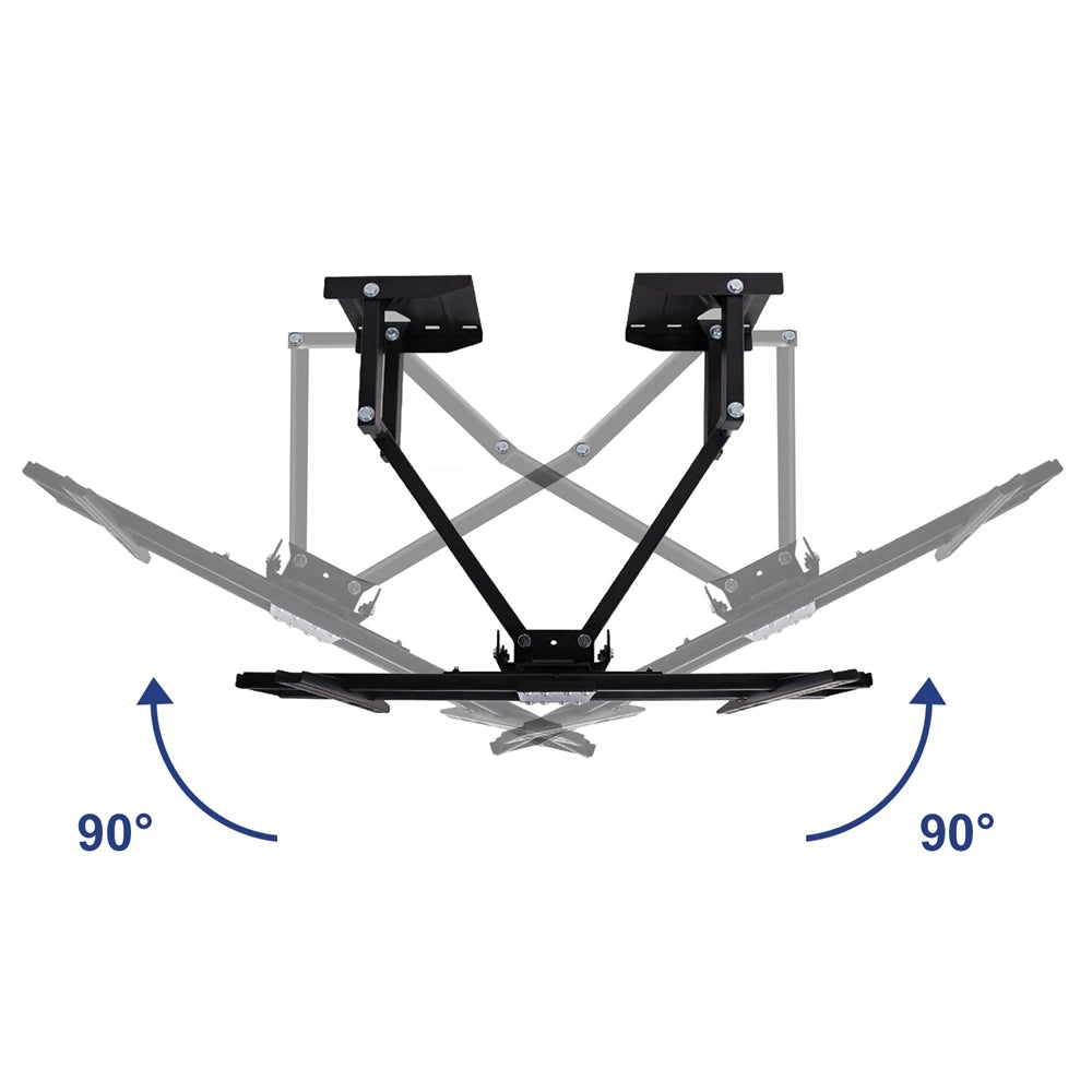 Soporte de pared inclinable y giratorio para TV de esquina, con brazo articulado de movimiento completo para televisores LCD de 32 a 65 pulgadas