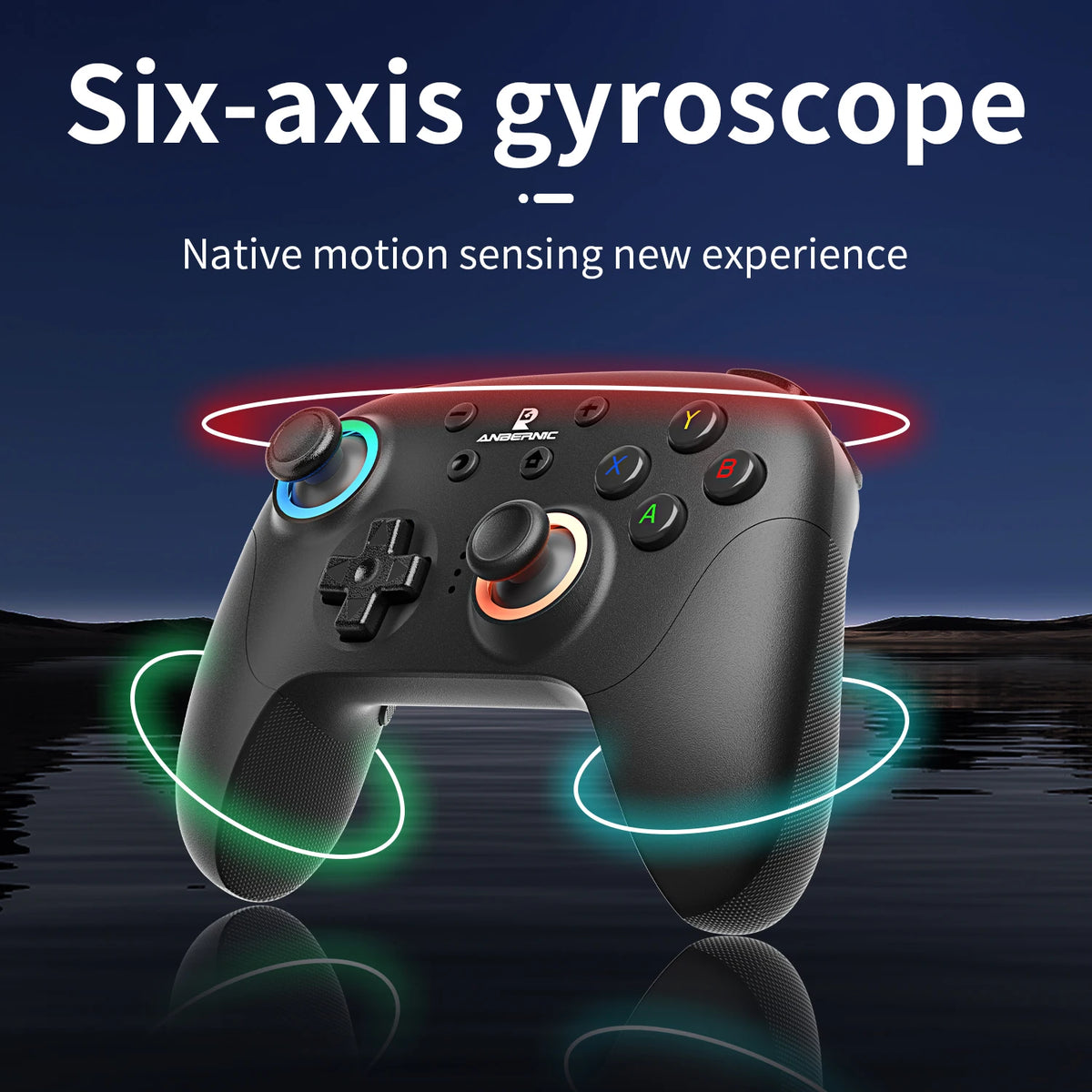 ANBERNIC RG P01 Retro Games Controller Wired/Wireless Bluetooth RGB Hall Effect Joystick XBOX Gamepad for PC Android IOS Steam