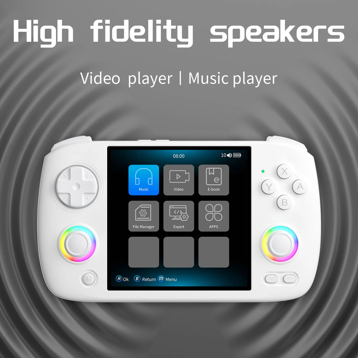 ANBERNIC RG CubeXX Handheld Games Console 3.95" IPS Screen 64-bit Linux System H700 3800mAh Wi-Fi Bluetooth Retro Gaming Player