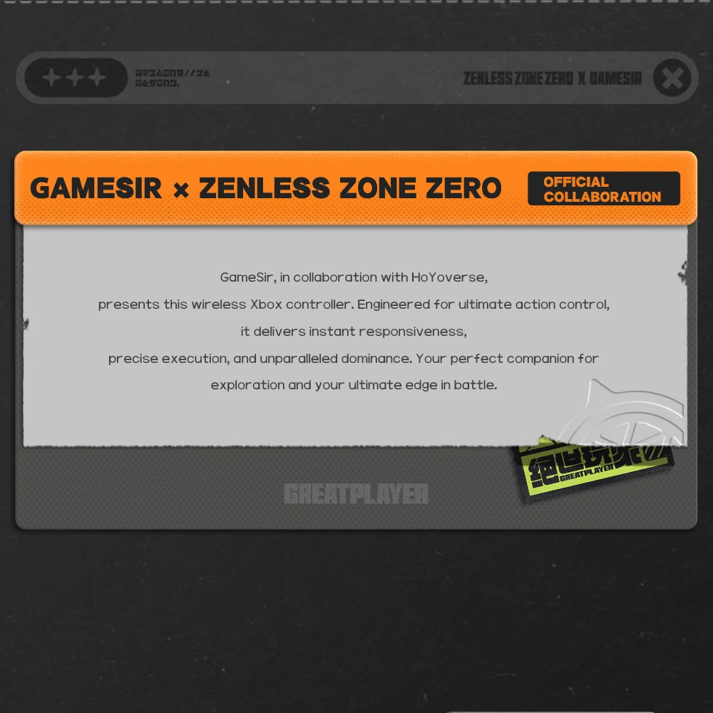 GameSir G7 Pro Zenless Zone Zero Wireless Xbox Gaming Controller – Charging Dock, TMR Joytick, Hall Effect Trigger, Gyro