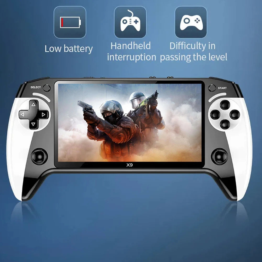5.5 Inch Screen Handheld Game Console Type-C Charging Retro Video Game Player Portable Game Player Birthday Christmas Gift
