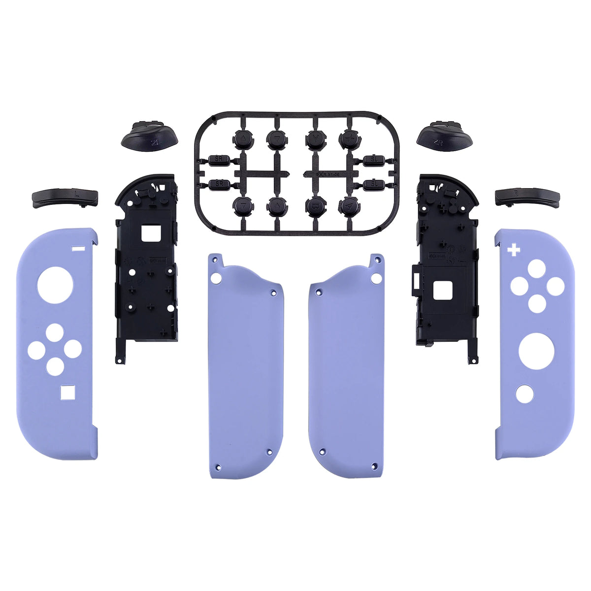 eXtremeRate DIY Replacement Shell Case for NS Switch & OLED JoyCon, Custom Controller Housing Cover With Full Set Buttons