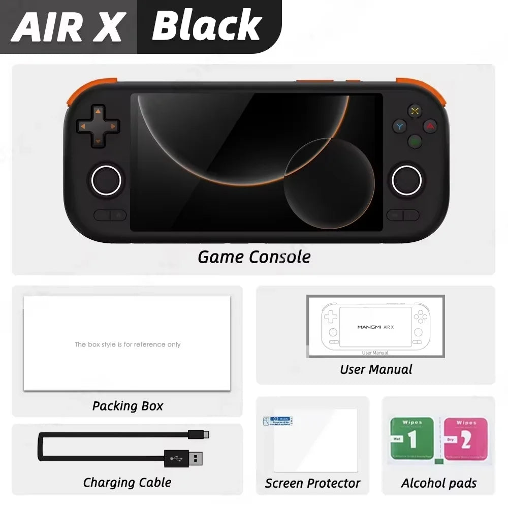 MANGMI AIR X Handheld Game Console Snapdragon 662 5000mAh Battery 5.5-inch Screen 15W Fast Charging Android 14 Video Game Player