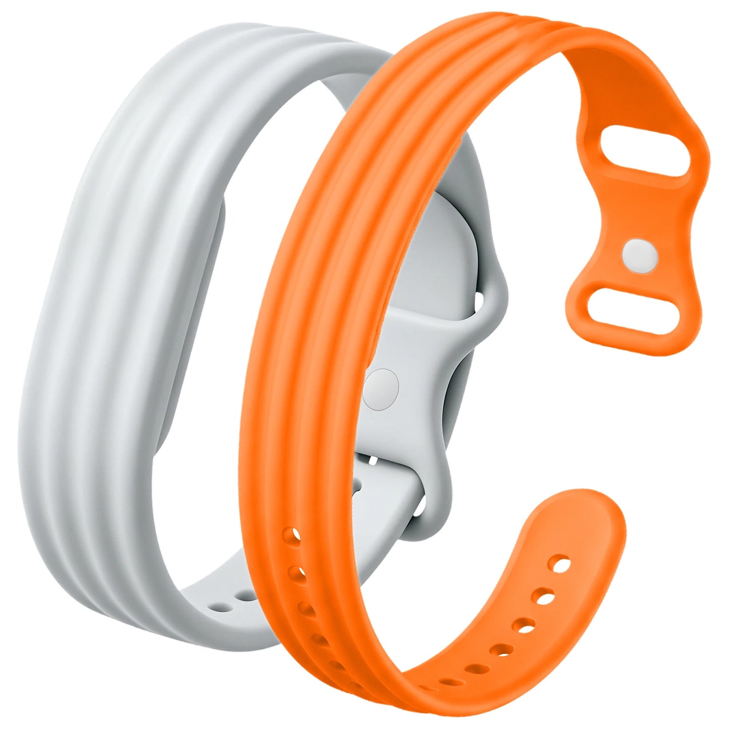 2Packs Replacement Strap,ElasticSilicone Loop Watch Band,Men Women Sport Daily Wear