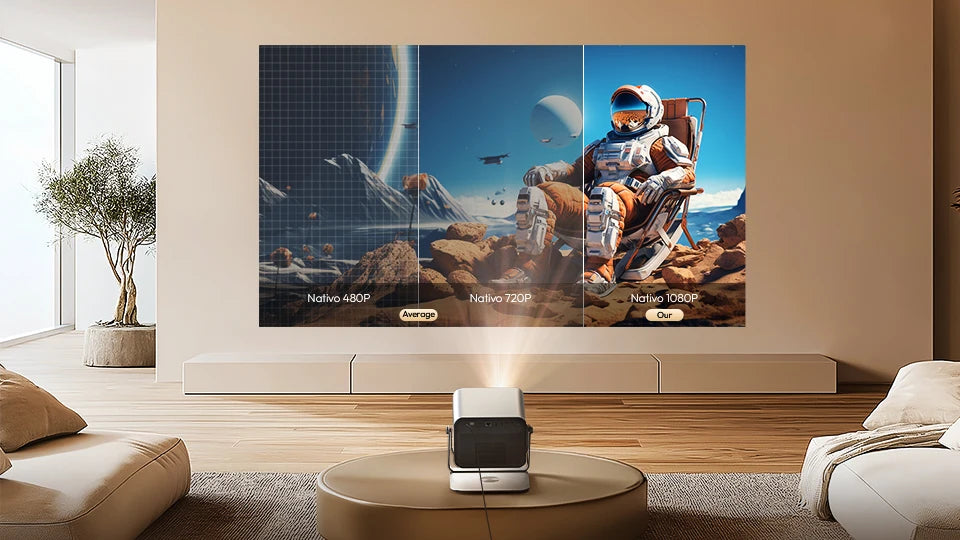 BYINTEK R90 Max Magic 4 Max Full HD 1080P Projector 4K Google TV 11.0  DLP 2200 ANSI Lumens 3D 4K Supported