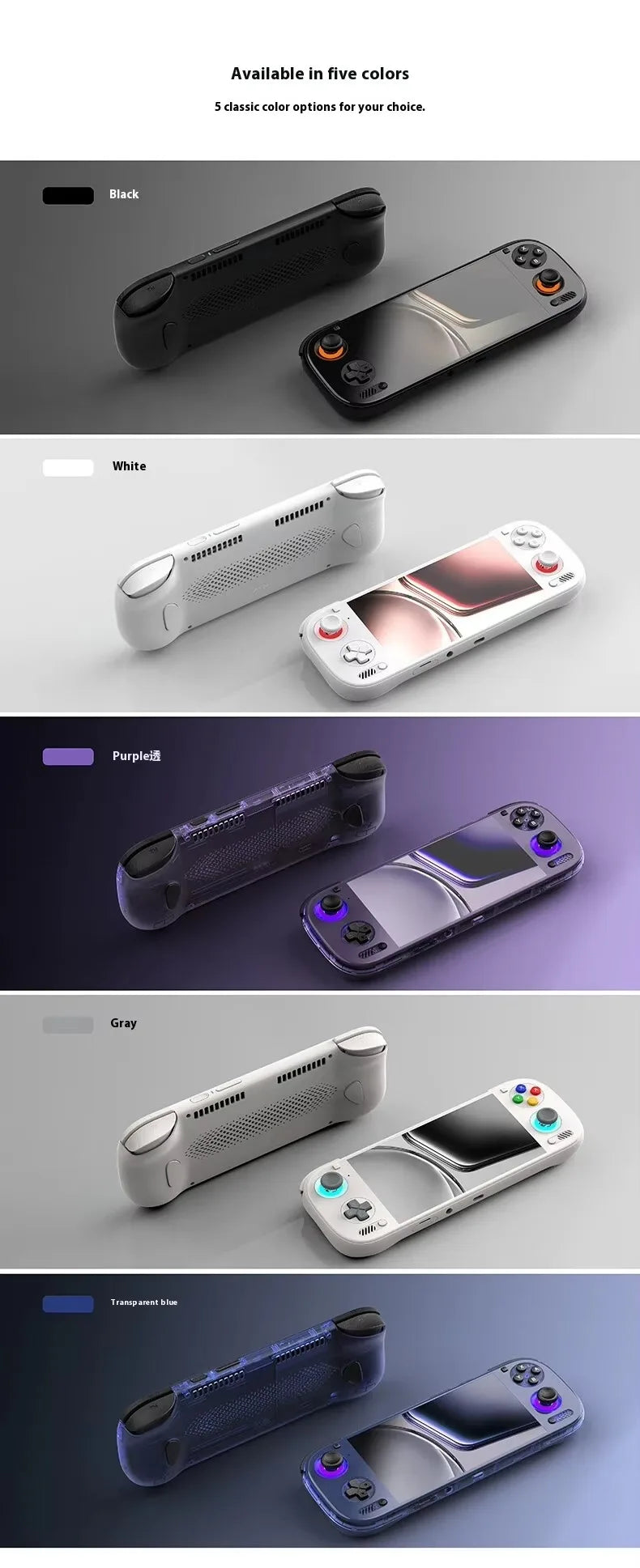 AYN Odin 3 Game Console 6'' 1080P 120Hz AMOLED Screen Handheld With 8000mAh Hall-Effect Joystick Handheld Game Console PSP PS2