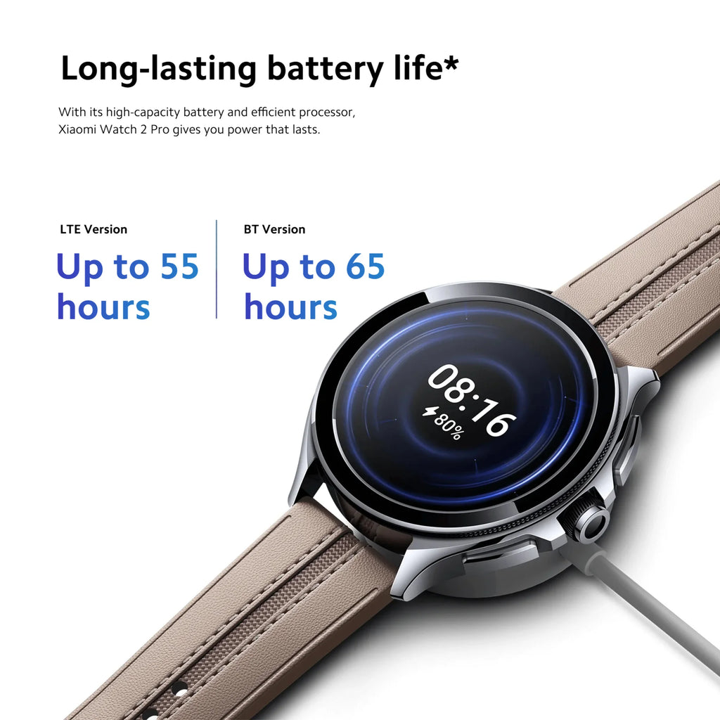 Xiaomi Watch 2 Pro, 2GB 32GB 1.43" AMOLED Display 326 PPI 150+ Sports Modes Qualcomm Snapdragon W5+ Gen 1 Magnetic Charge 54.5g