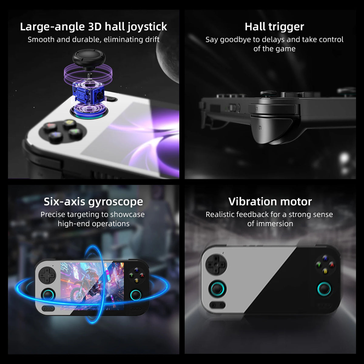 ANBERNIC RG 476H Android Handheld Game Console 4.7"HD Multi-touch Full Screen Hall Triggers Wifi Retro Video Games Player RG476H