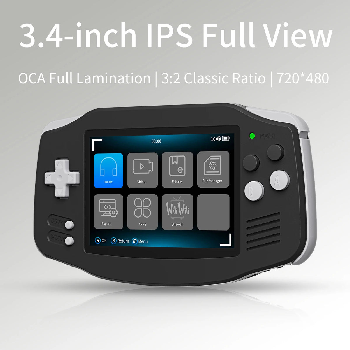 ANBERNIC RG34XX 64Bit Retro Handheld Game Player 3.4-inch IPS Screen HD-Support TV Portable Game Console 3500mAh streaming Gift