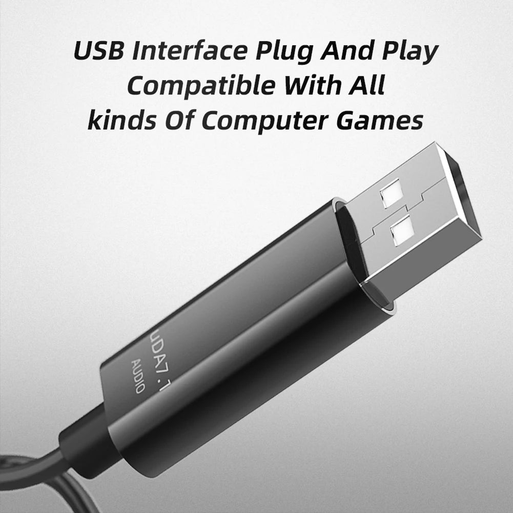 USB Gaming Headset With Microphone Wired Headphones Noise Cancelling PET Diaphragm 2.5m USB Cable for PC Computer PS4 PS5