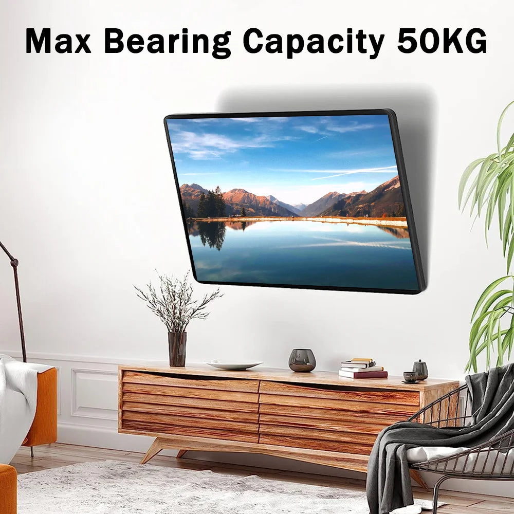 LED LCD TV Wall Mount Bracket Tilt Adjustable Strengthen TV Support 32-65inch Full Motion Wall Mount TVs Swivel Tilt Horizontal