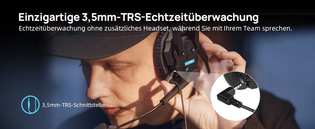 SYNCO XTALK XPRO5 Wireless Intercom Headset 2.4GHz Full Duplex 24H Battery Life 500M Range Real-time Team Communication