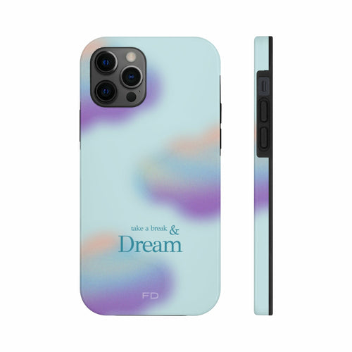 Funda para iPhone "Tómate un respiro y sueña" con carga inalámbrica