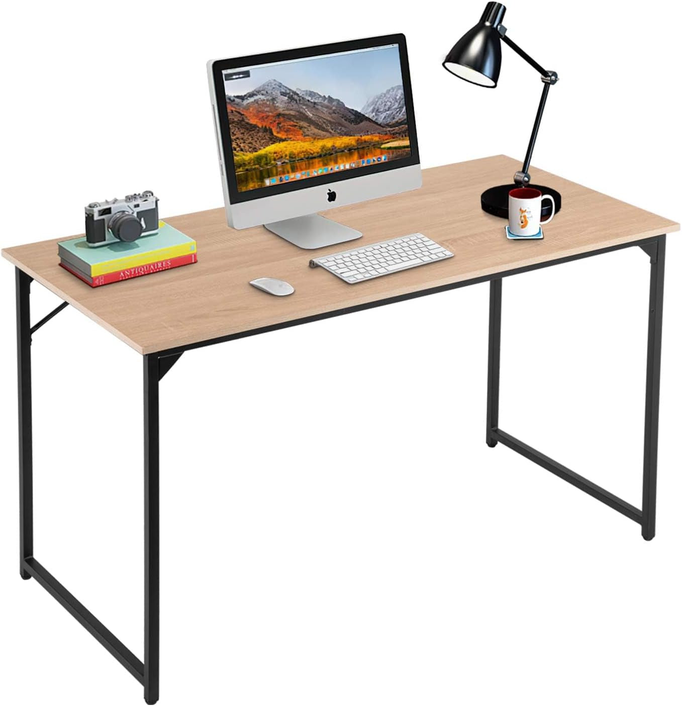 47.2-Inch Computer Desk With Metal Frame For Home Office