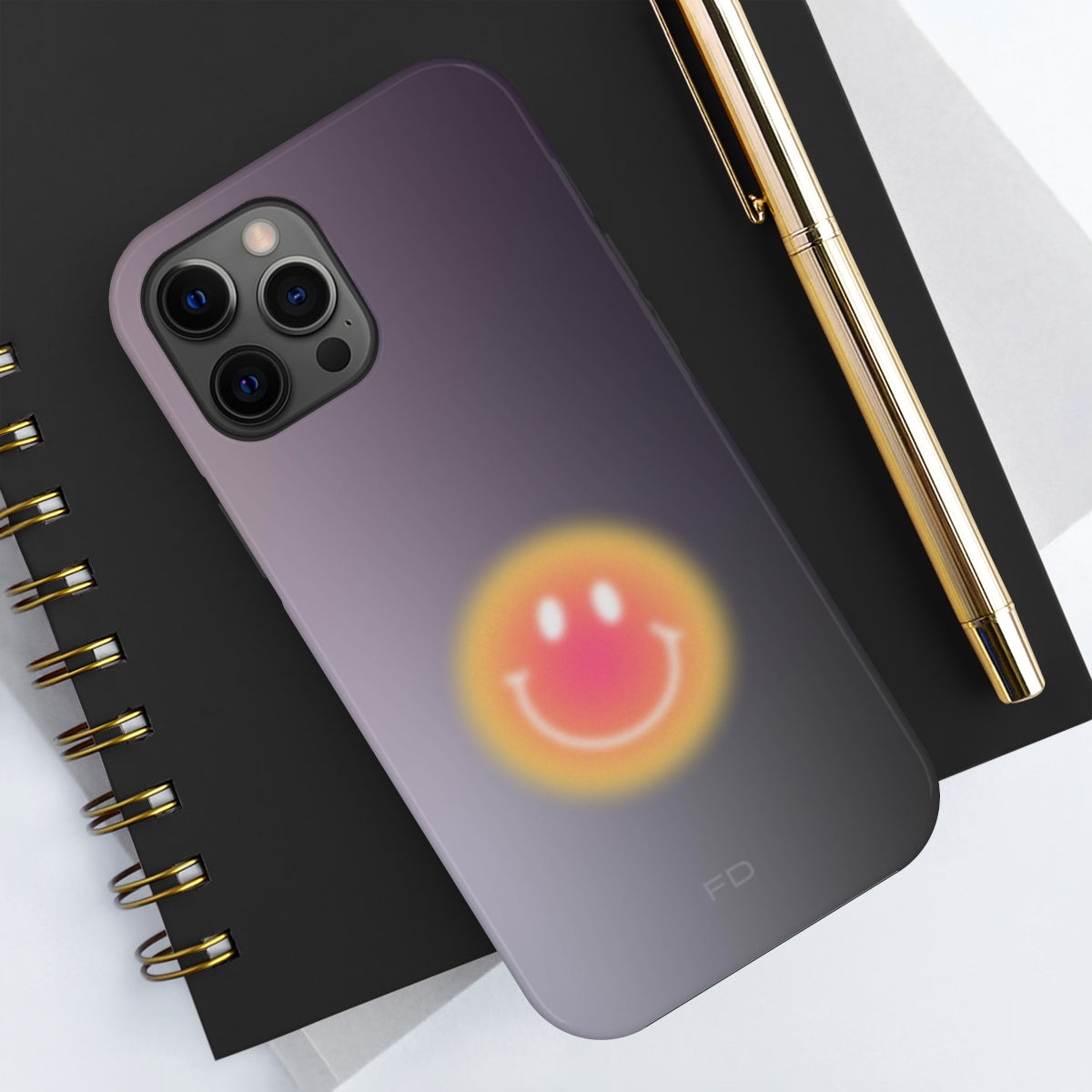 Smiley Face Tough Case für iPhone mit kabellosem Laden