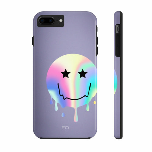 Happy Face with Stars Handyhülle für iPhone mit kabellosem Laden
