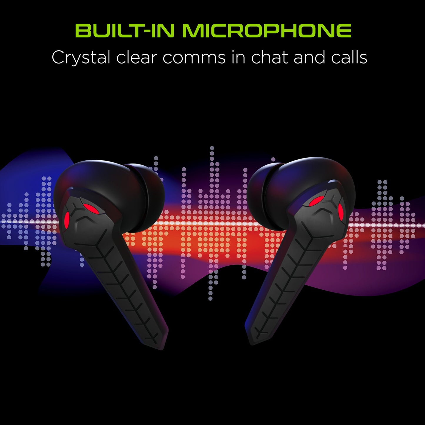 HyperGear CobraStrike True Wireless Gaming Earbuds mit verzögerungsfreiem Sound