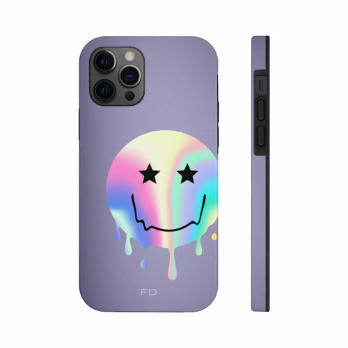 Happy Face with Stars Handyhülle für iPhone mit kabellosem Laden