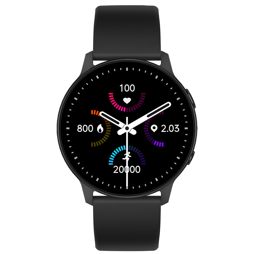 Smartwatch Vollkreis-Volltouch-Herzfrequenz-Schrittzähler