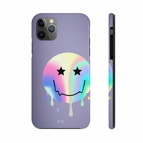 Happy Face with Stars Handyhülle für iPhone mit kabellosem Laden