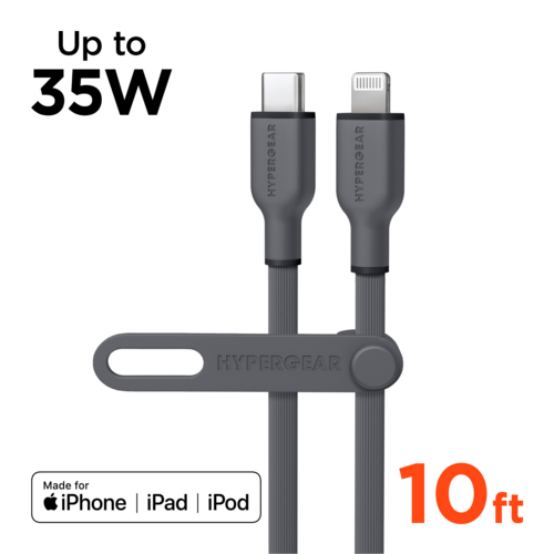 HyperGear Flexi PRO USB-C auf Lightning Kabel 3m