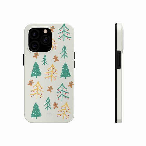 Schutzhülle für iPhone „Weihnachtsbaum“ mit kabelloser Ladefunktion