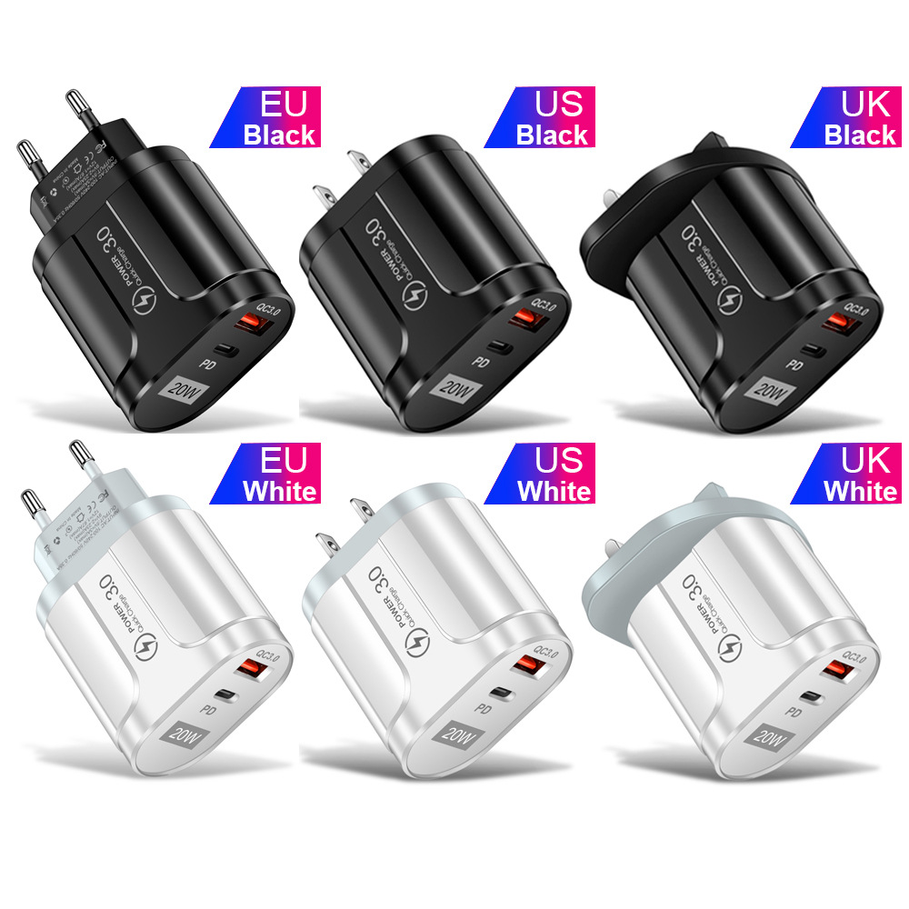 PD 20W USB Typ C Ladegerät Schnellladefunktion für iPhone Samsung