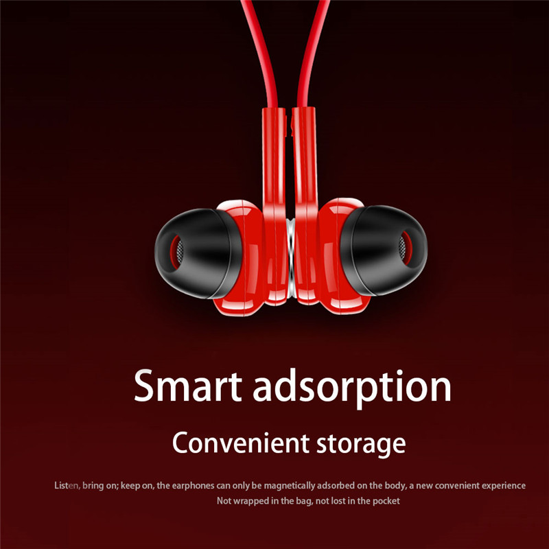 Auriculares inalámbricos magnéticos Bluetooth con banda para el cuello deportivos