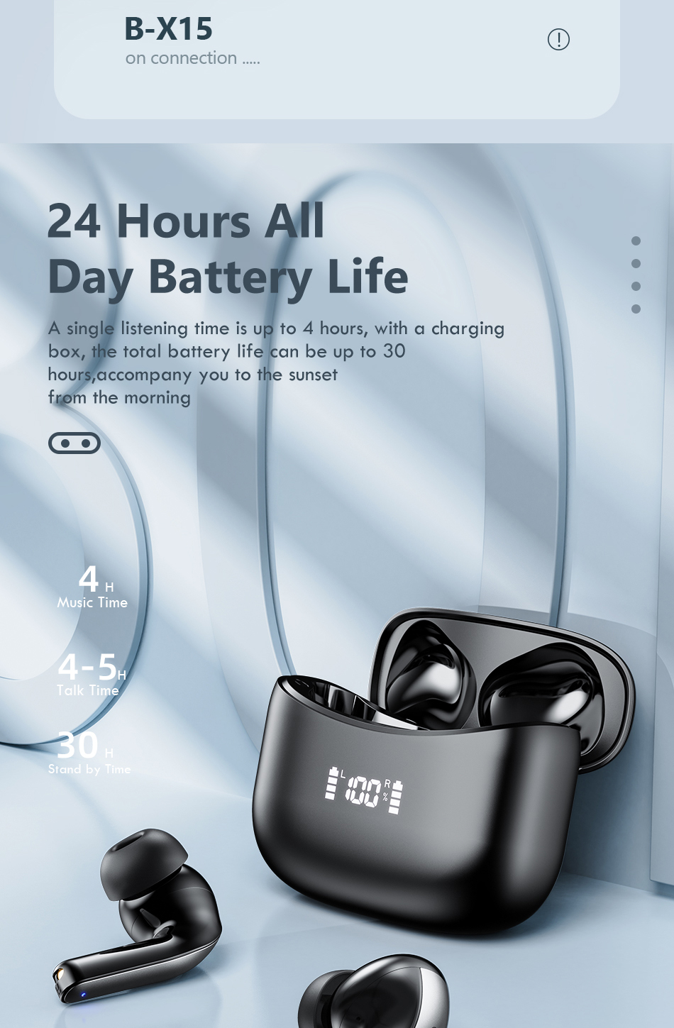 LED TWS Earbuds Bluetooth 5.0 Kopfhörer für Huawei Iphone