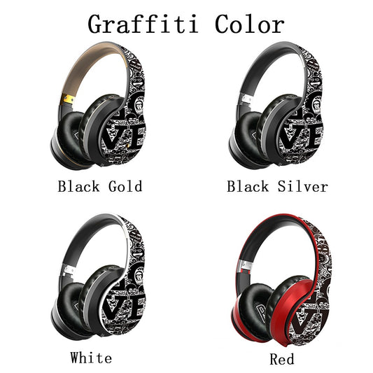 Graffiti kabellose Headsets Bluetooth Stereo Kopfhörer mit Mikrofon