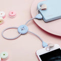 Braided Button Lightning Cable