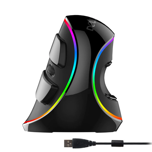 RGB kabelgebundene vertikale Maus