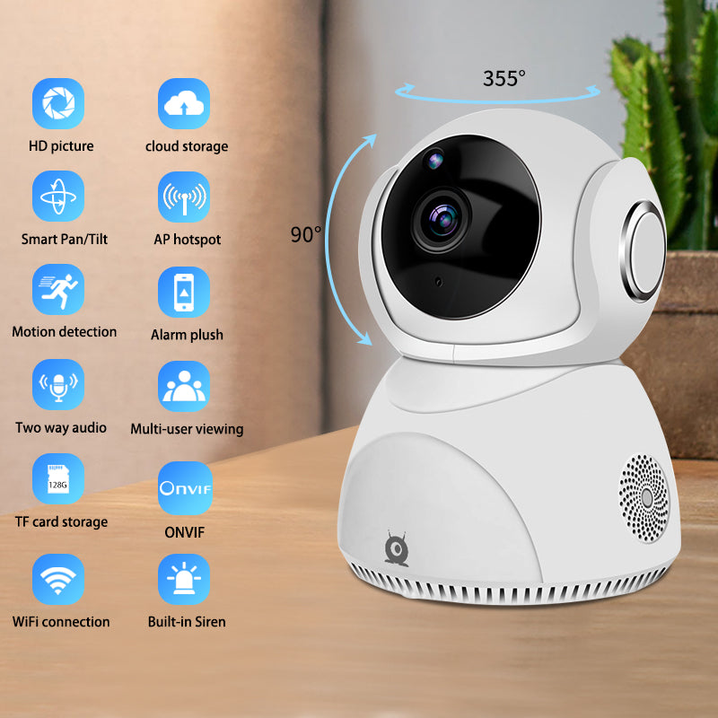 HD 1080P Kamera 360° Panorama PTZ WLAN-Kamera