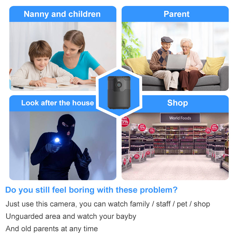 HD 2MP 1080P Drahtlose Mini Wifi Kamera Nachtsicht Ip Kamera
