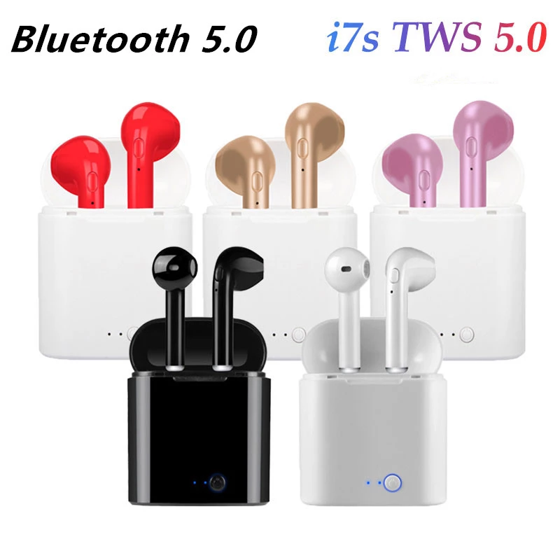 Bluetooth i7s TWS Drahtlose Ohrhörer für iPhone Huawei Samsung